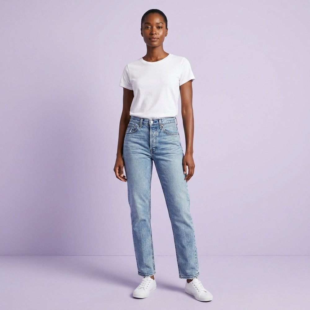 RAG BONE Women Jeans 25 Blue Cotton Farrow Minimalist WDD21S769K1FA